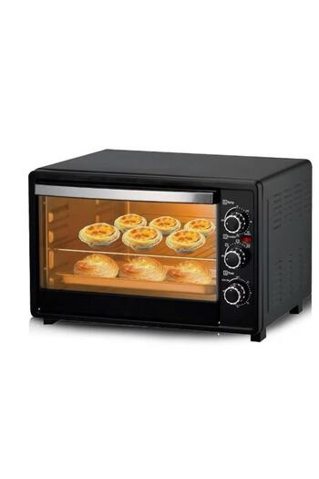Rovitech Electric Oven XXL 48L, 1500W, 3 Cooking Functions, Stainless Steel Grill