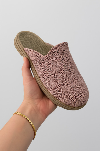 BB Niyolit Eva Sole Knitted Processed Straw Slippers