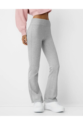 haha Women's Combed Cotton Fabric Flared Leggings