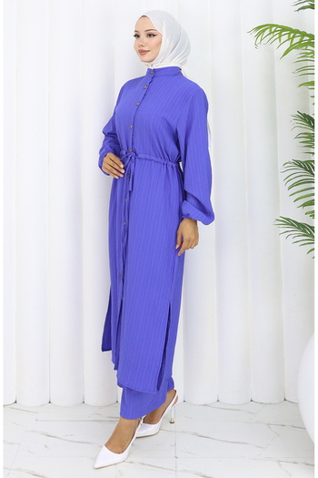 sefamerve Buttoned tunic pants double set 2100-03 saks