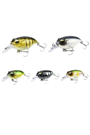 FISHINGBOX MAKE FISHING BETTER Set 5 Mini Floating Lures, FISHINGBOX MAKE FISHING BETTER