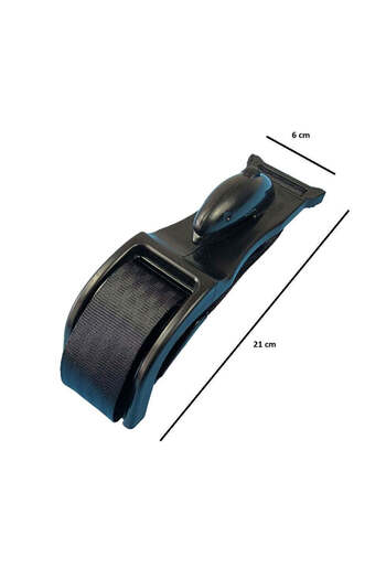 OEM Deflector de centură de siguranță, pentru burtica gravidei, universal, reglabil, 21x6 cm, model Black Dolphin