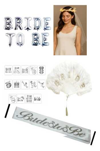 CANSIN Bride Luxury Silver Party Set