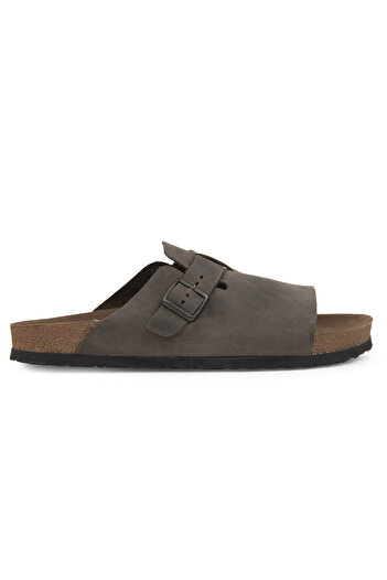 Pegia Genuine Leather Men's Buckle Slippers 215030