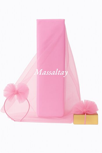 Massaltay Crystal Tulle Bundle Ornament Tulle 1 Meter – Stylish Accessory for Henna Night, Engagement and Dowry Decorations