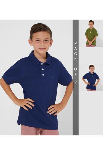Aeropostale Aero Kids Boys Pack of 2 Short sleeves Polo tshirt