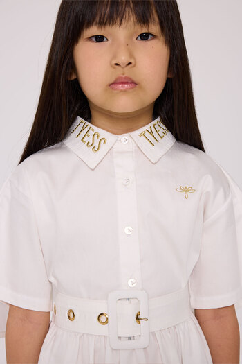 Tyess Girl Ecru Dress