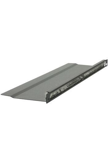 Lanview 1/2U 19" L PANEL ORGANIZERA KABLI Z SZCZOTKĄ CZARNY, RAO215BL