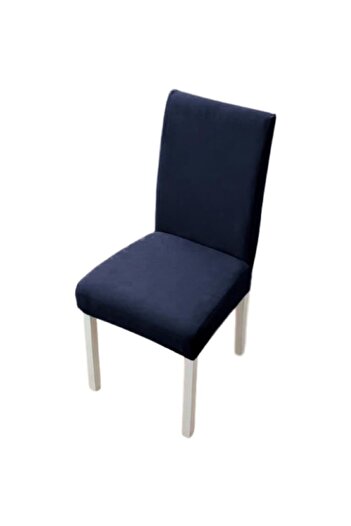 OEM Set 6 huse pentru scaune, Uni, Poliester cu Elastan, Bleumarin