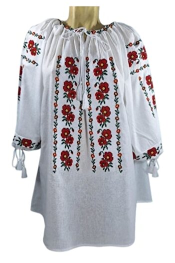 OEM Women's Traditional Blouse, Cotton, Floral Embroidery, Size 5XL