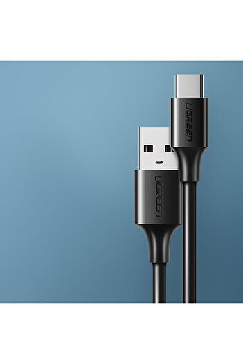 Ugreen Kabel przewód przejściówka USB - USB-C Quick Charge 3.0 3A 0.25m czarny