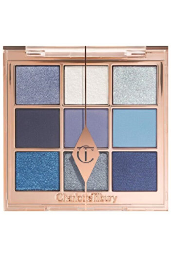 charlotte tilbury Fard de pleoape Charlotte's Palette of Beautifying Eye Trends, Denim Dimension, 9 culori, 8.79gr