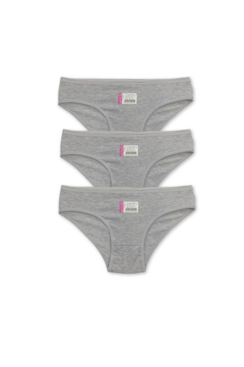 Yaldızlı 3-Pack of Plain Bikini Panties