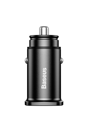 Baseus Inteligentna ładowarka samochodowa Square 2x USB QC3.0 Quick Charge 3.0 SCP AFC 30W czarny
