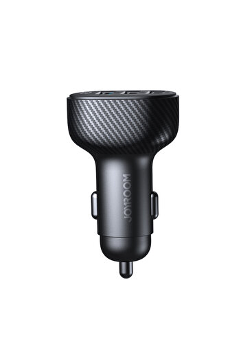 Joyroom Ładowarka samochodowa 3.4A z wyświetlaczem 3x USB-A czarna