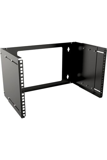Lanview Rack de perete reglabil 19" 6U, deschis, negru, RAR210BL