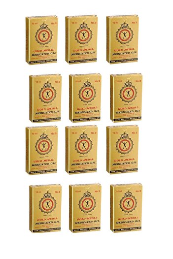 Gold Medal زيت مسكن للألم طبي 10 مل (عبوة من 12 قطعة)