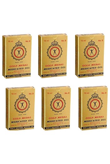 Gold Medal زيت مسكن للألم طبي 10 مل (عبوة من 6 قطع)