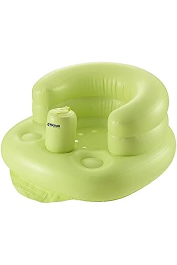 Richelle Fratelli Richell Japan Soft Baby Bath & Floor Seat/Sofa/Chair with inbuilt Inflatable Pump - Green
