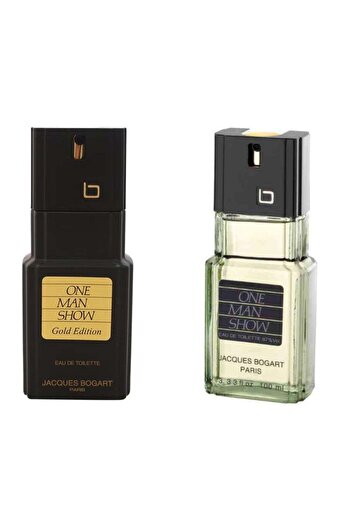 Jacques Bogart One Man Show Silver 100ml + Gold Edition 100ml Combo - Long Lasting Eau de Toilette f