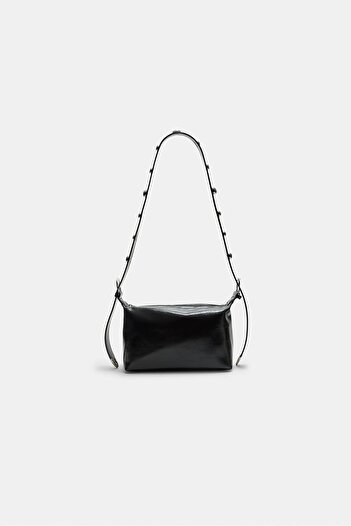 Stradivarius Studded leather effect crossbody bag