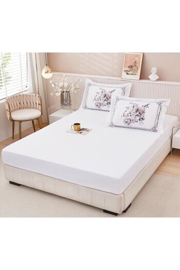 OEM Elastic Bed Cover, 2 Persons, 160x200 cm, Uni, White