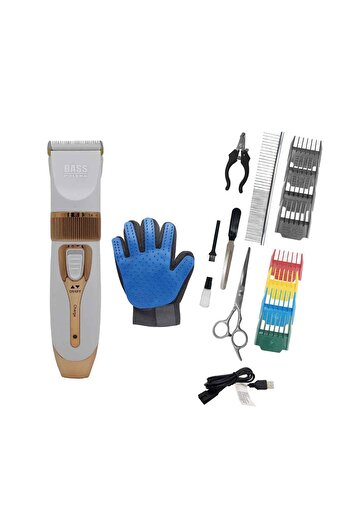 Bass Polska Mașină de tuns pentru câini fără fir cu kit de accesorii, 5600 rpm
