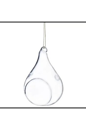OEM Glass Globe Terrarium Pear, 19x10cm