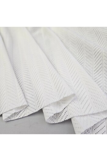 Kaf Kumaş Ecru Perforated Pointelle Rib Fabric |   100% Cotton |   Model-9