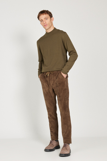AC&Co / Altınyıldız Classics Men's Khaki Slim Fit Slim Fit Tie Waist Trousers