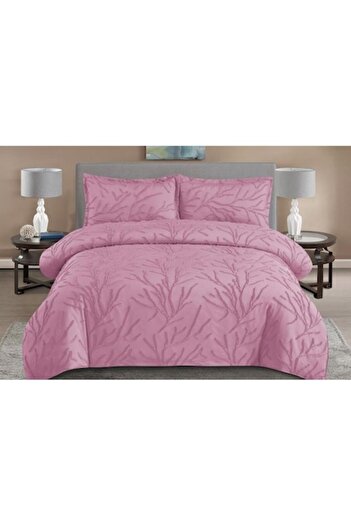 OEM Bed Linen Set, Grofat M2, Uni, 4 Pieces, Double, 230x250cm, Plum
