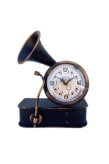 OEM Metal Table Clock in Megaphone Shape, 20 x 25 cm