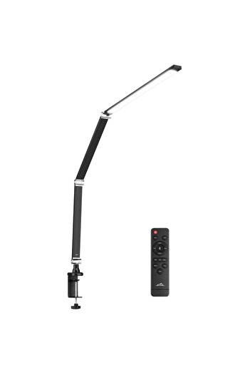 ETA Table lamp 2893 90000, 10 W, LED, flexible arm, dimmable, remote control, black