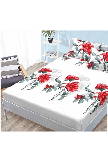 OEM Bed Sheet and Pillowcases Set, Finet, 3 Pieces, Single, 160x200 cm, Floral Pattern, Multicolor
