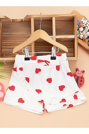 SANTRALBEBE Girl's Milan Fabric Printed Shorts Skirt