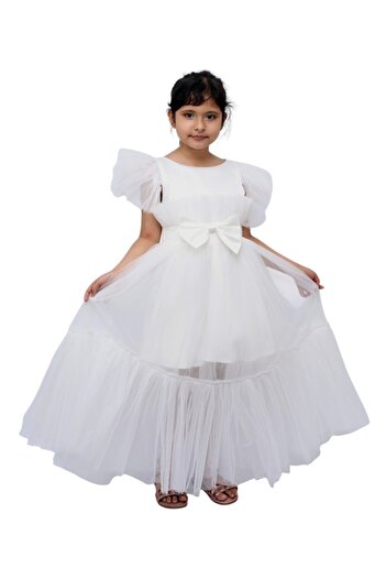 ddaniela Long Party Dress "Belle" White Colour