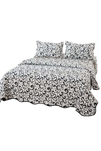 OEM Bedspread, Microfiber, 3 pieces, 2 persons, 220x240cm, Abstract Print