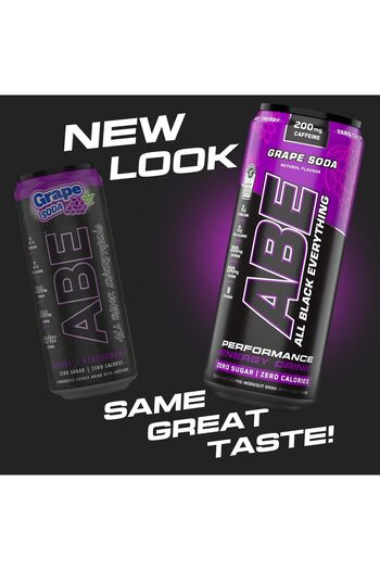 applied nutrition Abe Pre Workout Cans, Energy Performance Drink American Grape, Pack of 24 Pieces