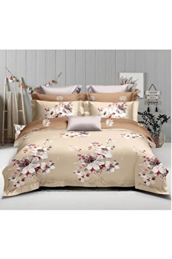 OEM Double Bed Linen Set, 6 Pieces, 180x200 cm, Multicolor M14