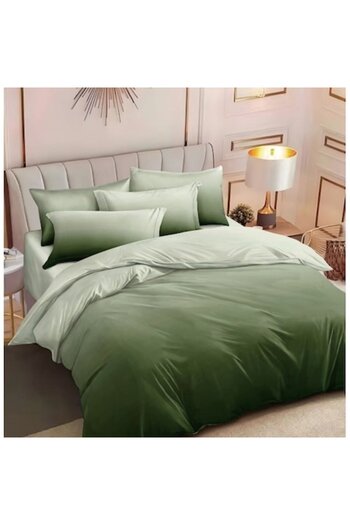 OEM Double Bed Linen Set, 6 Pieces, 240x250cm, Satin Cotton, Degrade Pattern, Armi