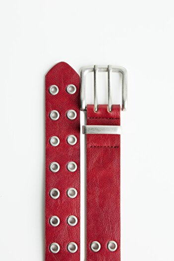 Bershka Faux leather belt with eyelets