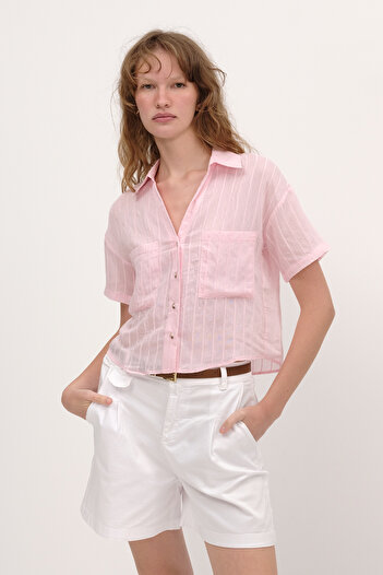 Addax Double Pocket Short Sleeve Shirt G2110