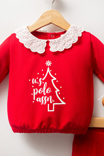 U.S. Polo Assn. Licensed Baby Girl 2 Piece Set