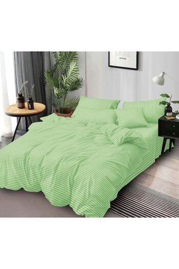 Pucioasa Double bed linen set, Damask, 6 pieces, 2 persons, Plain, 245x250cm, Duck egg green