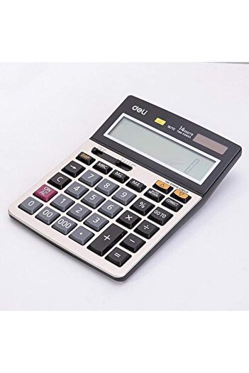 Deli E1671C Desktop Calculator, Silver