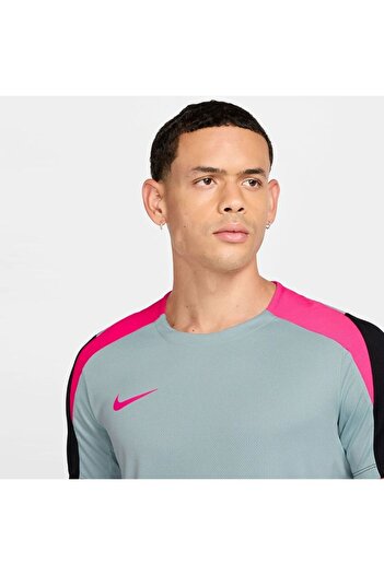 Nike Dri-Fit Strike Gray Men's Football Training T-Shirt Short Sleeve Fn2399-395