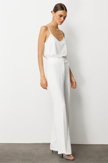 Moda İlgi Modailgi Crepe Παντελόνι - 75007 Ecru