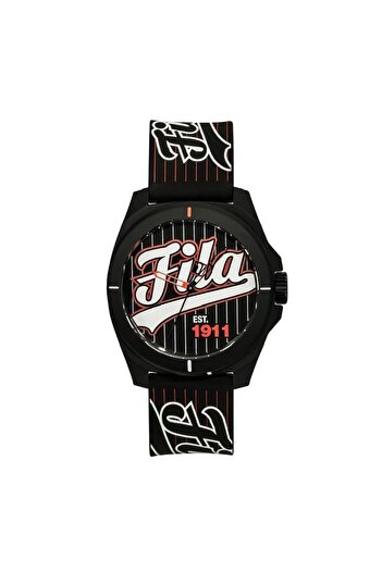 Fila Adult Unisex Analog Watch, Black 38-330-004, 43 mm