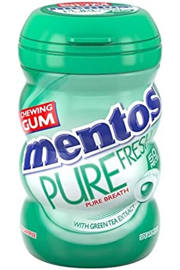 Mentos Pure Fresh Spearmint 50pcs(724087) --- Mentos Fresh Spearmint Gum 50pcs