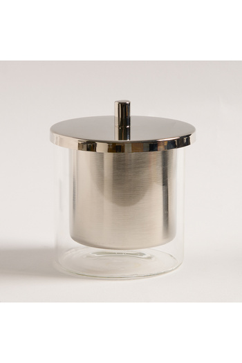 Dallaty Oulfa silver glass 1 pcs sugar bowl 11*11*12 cm